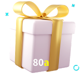 Receba seus bônus de boas-vindas no 80a